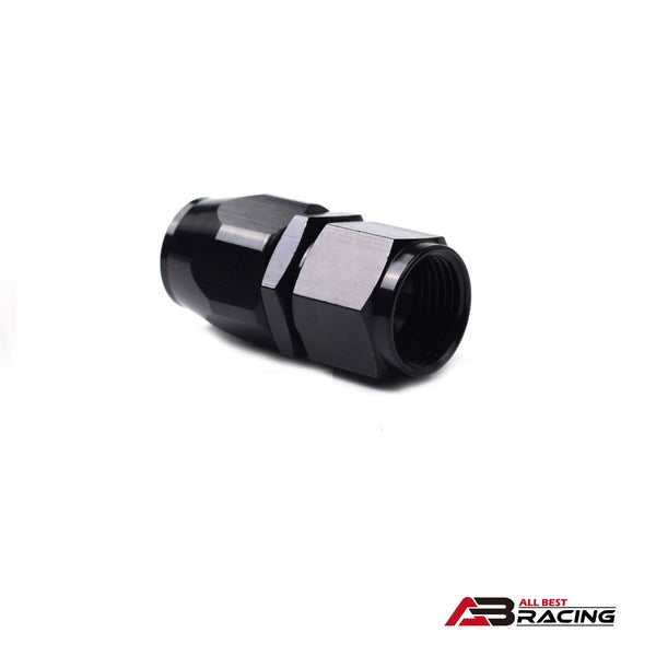 4Pcs AN4 AN8 0 Degree Straight Fuel Oil Gas Line Hose End Fitting Connector Black - A.B.Racing Supension Parts