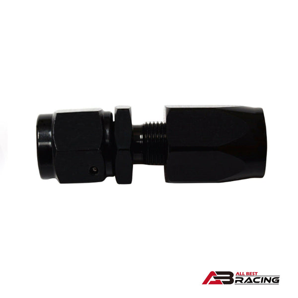 4Pcs AN4 AN8 0 Degree Straight Fuel Oil Gas Line Hose End Fitting Connector Black - A.B.Racing Supension Parts
