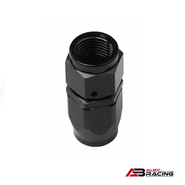 4Pcs AN4 AN8 0 Degree Straight Fuel Oil Gas Line Hose End Fitting Connector Black - A.B.Racing Supension Parts