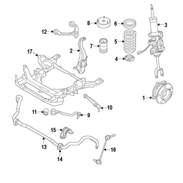 BMW 7er F01/F02/F04 mit VDC Heckantriebler Stoßdämpfer vorne - A.B.Racing Supension Parts